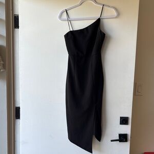 Princess Polly Black Asymmetrical Dress